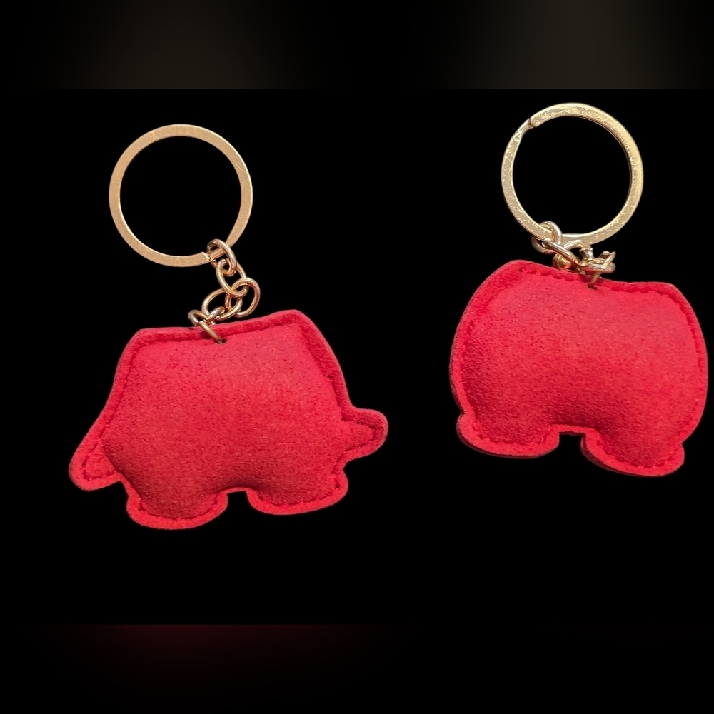 Mickey And Minnie Rhinestone Keychain Set - Picture 2 of 2